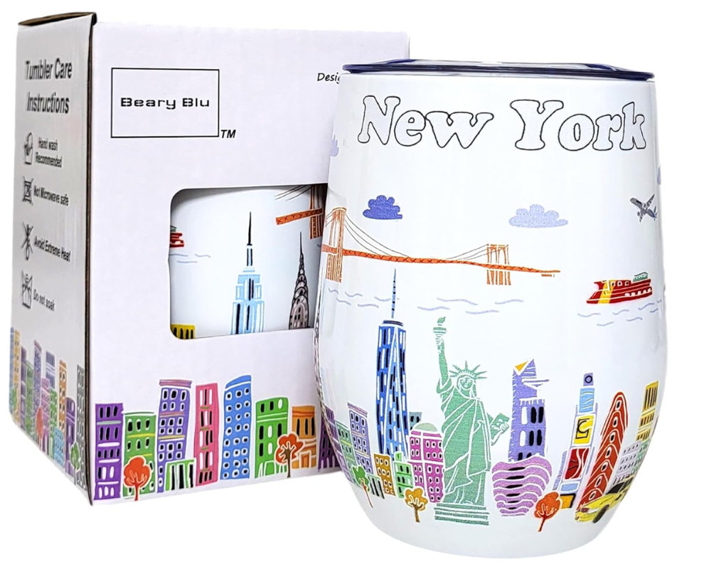 Beary Blu NYC Coffee Tumbler