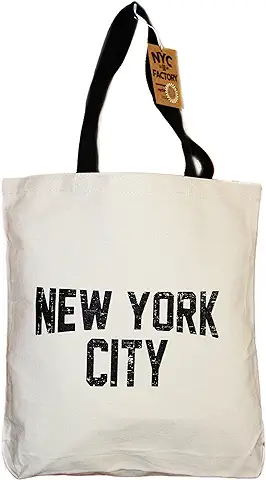 New York City Souvenir Tote with Black Straps